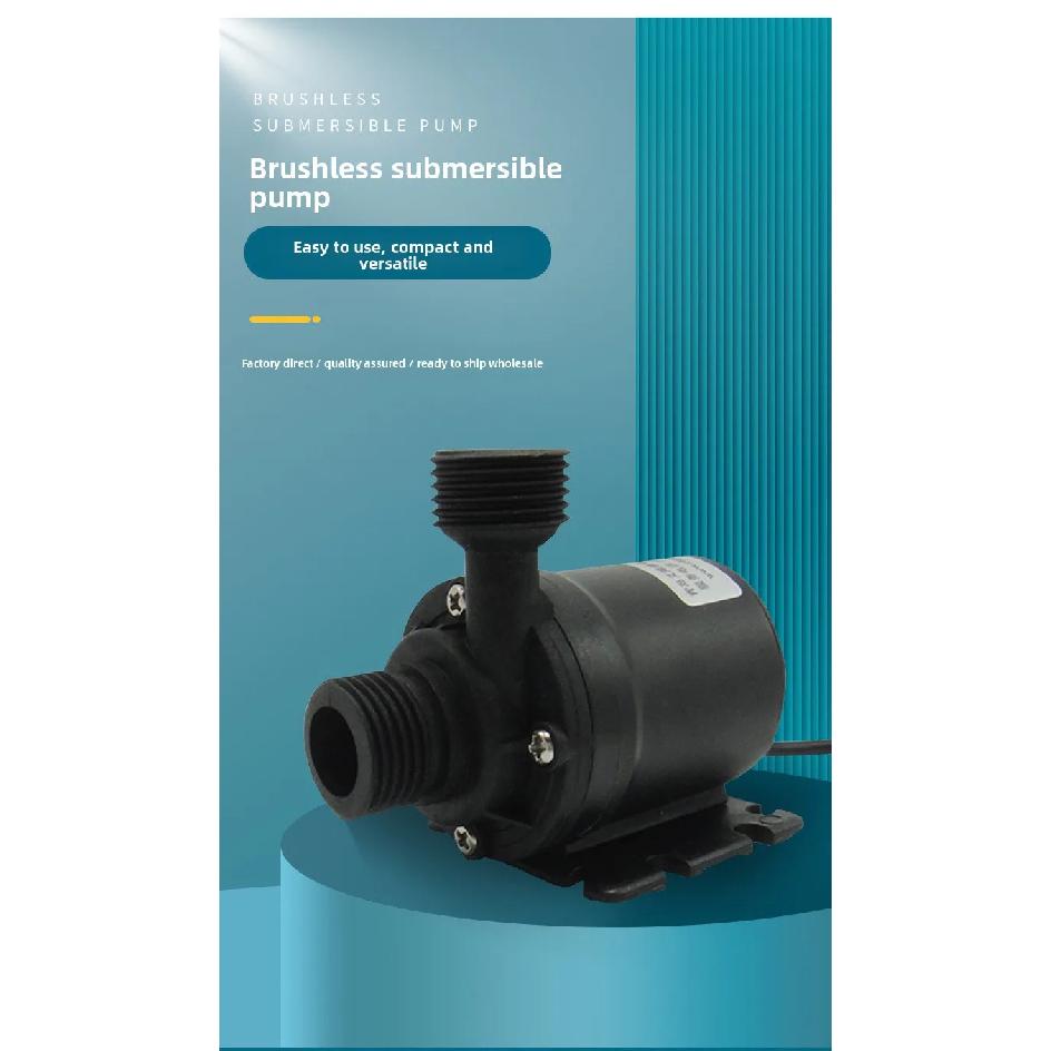 AW500S 800L/H DC12V/24V DC Mini Water Circulation Pump, Mini Centrifugal Pump for Yacht and RV, Ship Pump