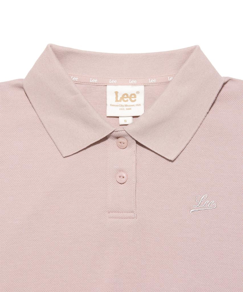 LEE Women'S Union Pique Collar Sweatshirt Pink