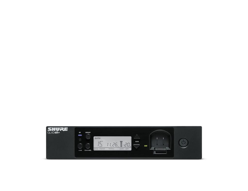 Shure Half Rack Receiver Single Item To 60m Digital Wireless System GLX-D4R+ Replacement/Additional/2.4GHz Easy/Stable Connection/Up Range/GLX-D+ []