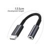 Typec to 3.5 audio adapter cable headphone digital decoding adapter black