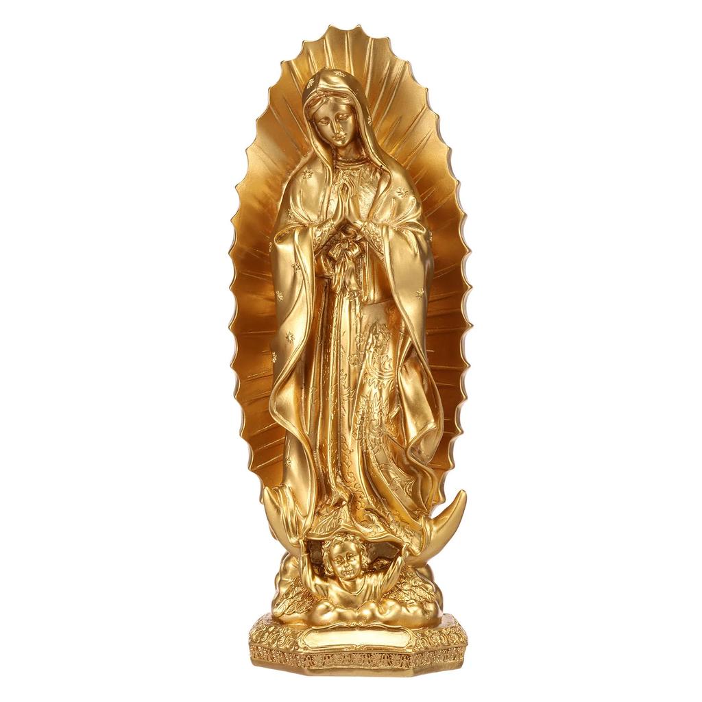Nostra Signora Statua Religiosa Statuetta Vergine Maria Scultura in Resina Arte Religiosa per Arredamento Casa/Regalo Cattolico, Statua Madre Maria