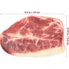 Kids Kids Simulation Food Steak for Display, Artificial Simulate Steak, Fake Meat Food Model for Photography Kitchen Cabinet Decor,5.5 * 3.7inch