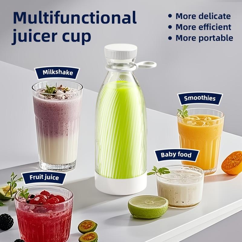 Portable electric juicer USB Juicer blender mini blender suitable for smoothies and salad juices500Milliliter tape LED Display Screen Multifunctional
