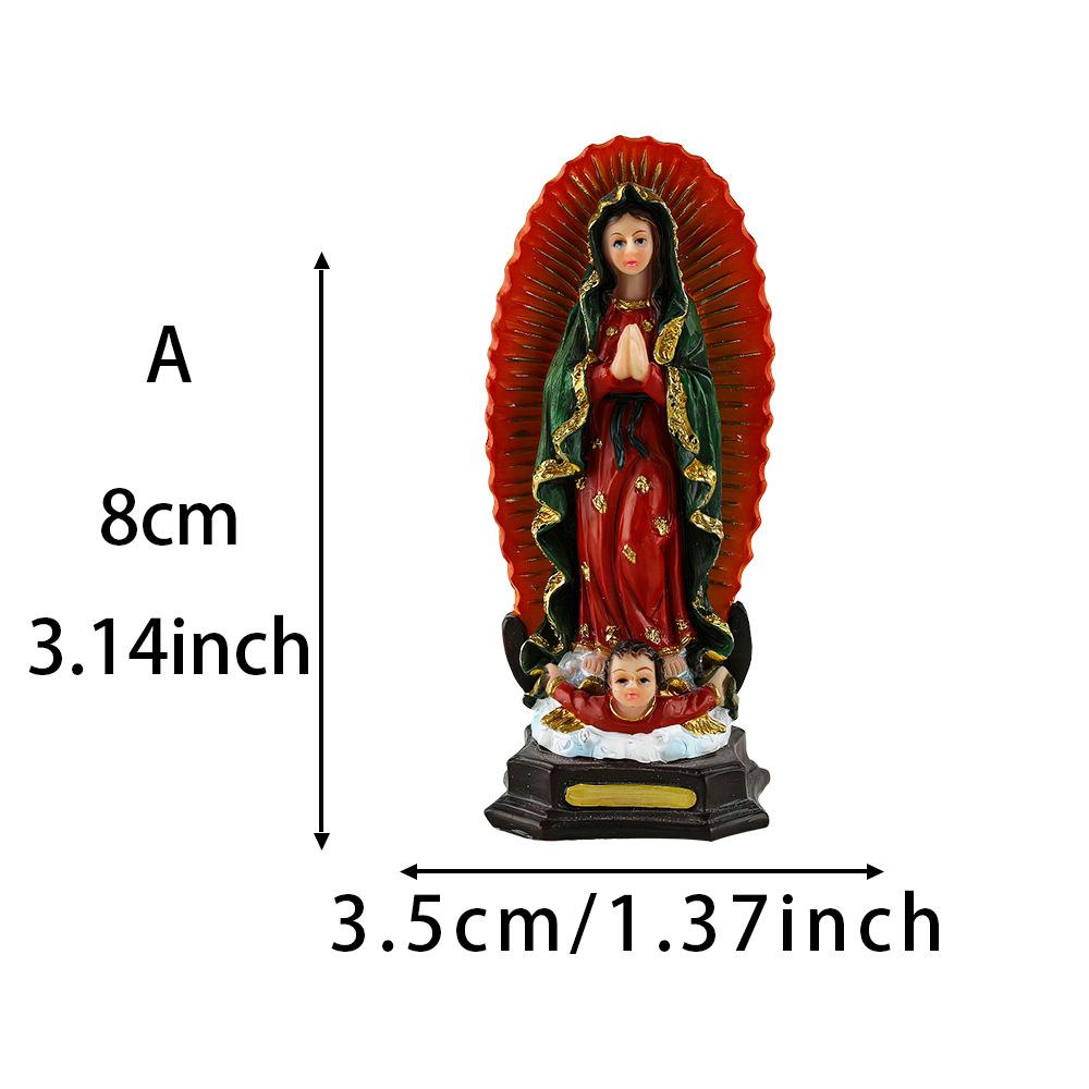 

Maria Statue Nativity Set Desktop Classical Resin Decor for Living Room
