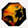 1pc Lion Safari Automatic Folding Umbrella - 8-Rib Compact Travel Umbrella Durable & Portable for Outdoor Use, Perfect Gift for Birthdays128