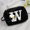 Snoopy Coin Purse Kawaii Cartoon Mini Wallet Man Woman Zipper Purse Fashion Anime Black Money Card Storage Bags Birthday Gift
