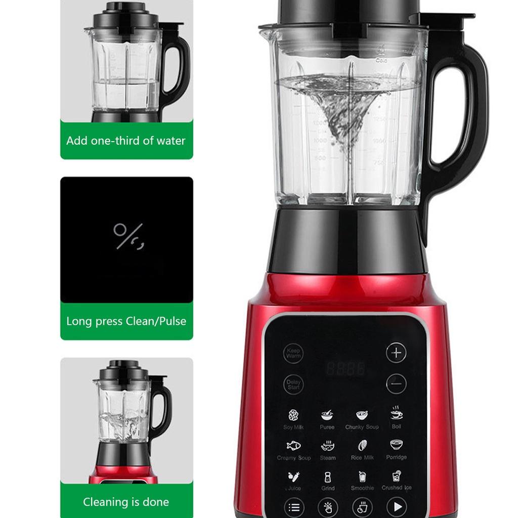 1.75L 8 Blades Blender Mixer Juicer High Power Food Processor One-touch Cleaning Cooking Professional Automatic Touchpad Timer