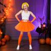 Halloween Finger Gloves Orange Funny Prop for Costume Party Accessories