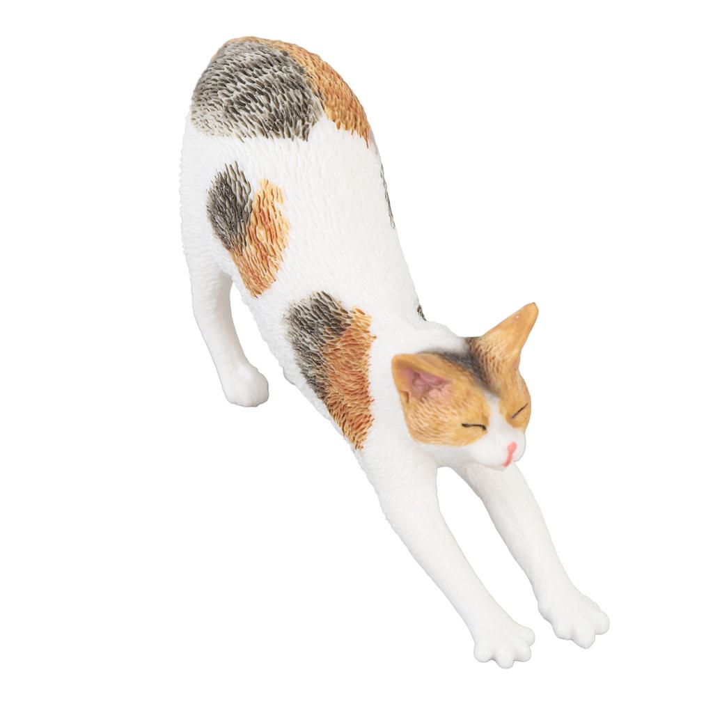 Realistic Cat Figurine Educational Lifelike Cute Simulated Cat Model Toy for Children Room Desk