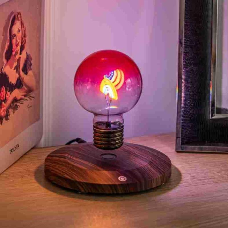Magnetic Levitation Creative Wireless Bulb Lamp Floating Light Bulb Gravity Lamps Magnetic Levitating Home Office Decor