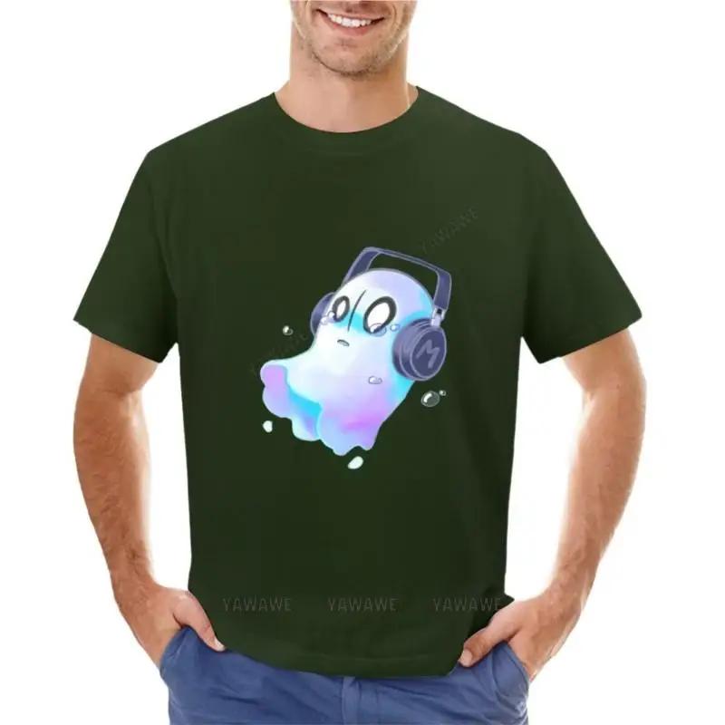 Cotton Men T-shirt Napstablook T-Shirgraphic Tees Graphic T Shirt Aesthetic Clothing Mens Tall New Black Tshirt for Boys