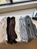2025 Autumn/Winter Women's Slimming Fishbone Shoulder Base Shirt - Warm Brushed Inner Top