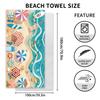 New, Double-sided Velvet Beach Towel Quick-drying Sports Towel Printed Bath Towel