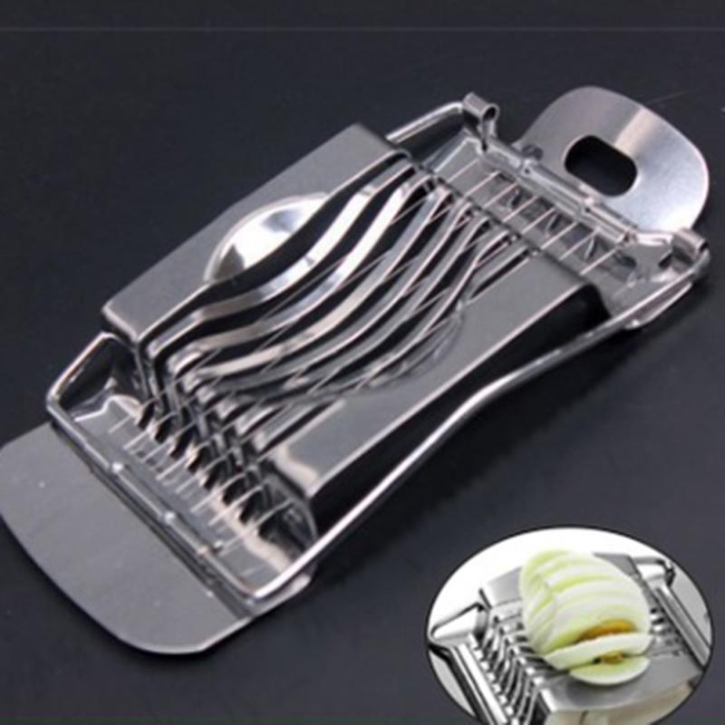 Stainless Steel Egg Cutter Preserved Egg Splitting Tool Fancy Egg Slicer