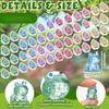 50 szt. Mini Żabki Żywiczne Błyszczące Małe Żabki Figurki Miniaturowe Mini Zwierzątka Żywiczne Małe Żabki Do Dekoracji Domu Rękodzieło DIY Upominek na Imprezę