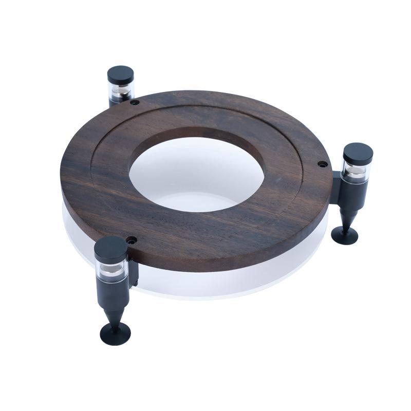 Harman Kardon Glas Kristall Magnetische Levitation Ständer für 3./4./5. Gen mit Metall Stoßdämpfung und Walnussholz Basis