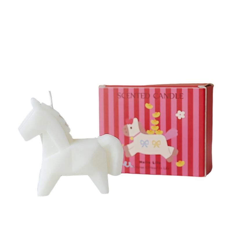 

Handcrafted Candlewax Blend Horse Shaped Candle For Gifting And Unwinding