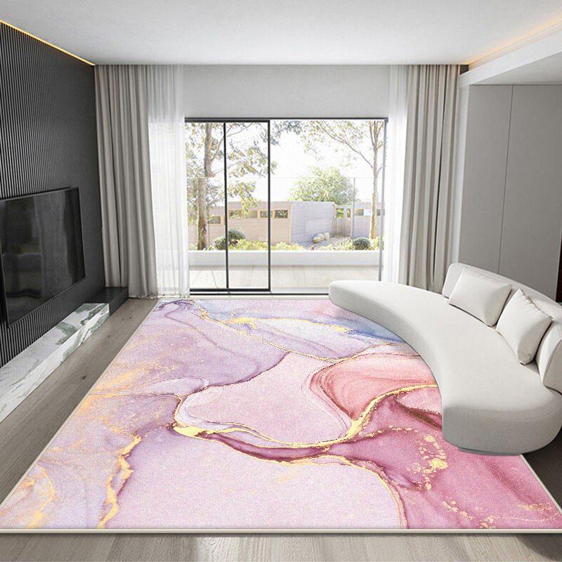 Tapete Estilo Mármore Nórdico para Sala de Estar Tapete de Luxo Dourado para Decoração de Casa para Quarto Lavável Ins Tapete para Piso de Banheiro Tapis 60x90cm gray