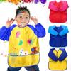 With 3 Pockets Kids Painting Apron Long Sleeves Kids Waterproof Apron  Children Baking