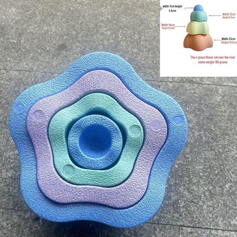 „Trittsteine für Kinder: Sensorisches Gleichgewicht und frühpädagogische Regenbogenpfade"