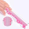 50Pcs Pink Extra Long Nail Forms UV Gel Tips for Nail Extension Nail Gel Sticker Guide Manicure Nails Accessories