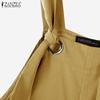ZANZEA Women Summer Lace-Up Loose Wide-Leg Overalls