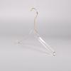 Transparent Acrylic Lingerie Hanger with S-Shaped Hook for Clothes, Fabrics, and Children's Wear.