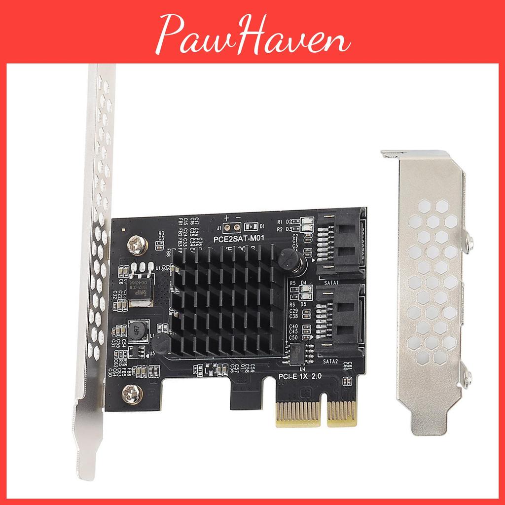Pcie 2port To 30 Sata Expansion Card Pci Express Sata Adapter Support Ahci10 Ide Mode