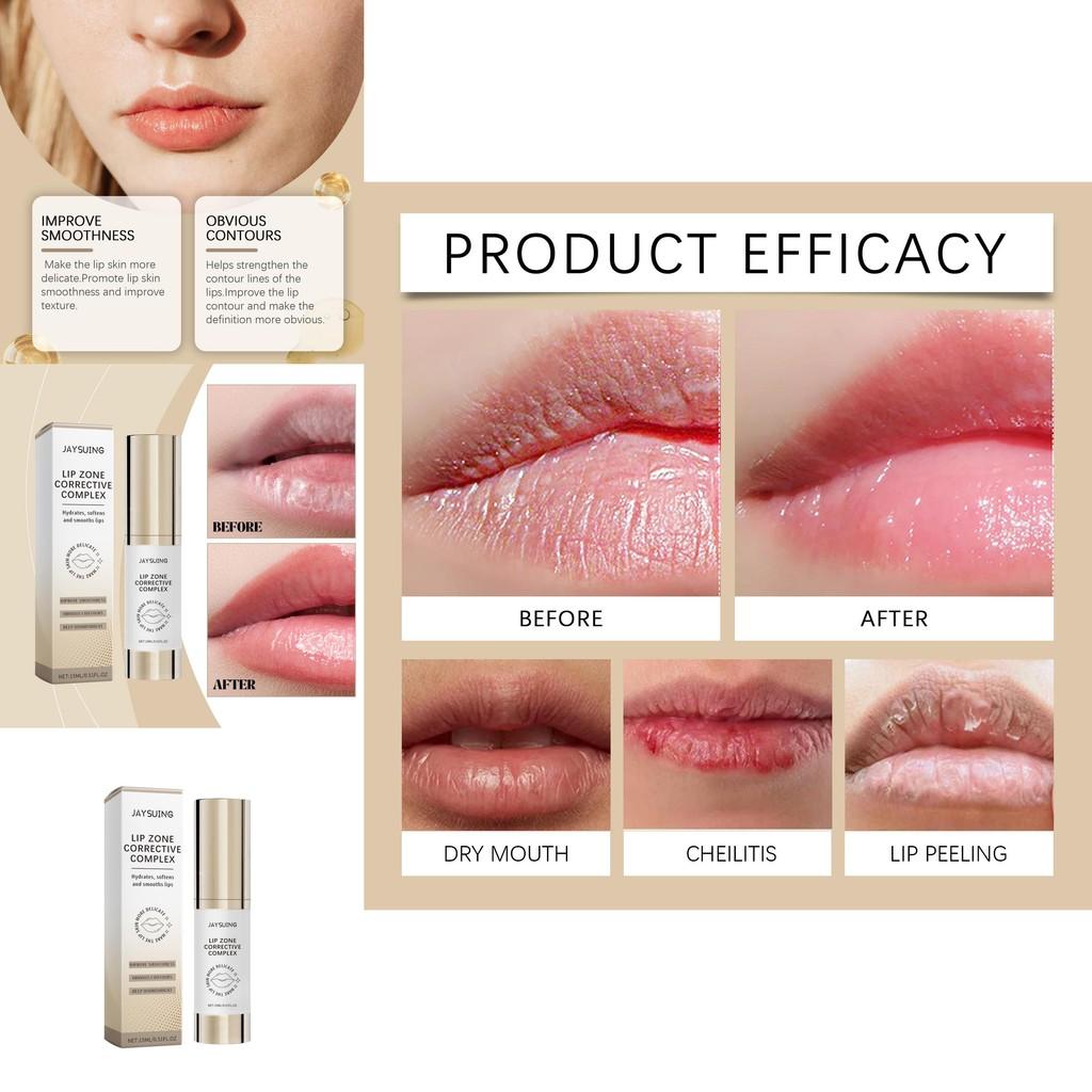 Jaysuing Lip Essence Serum Hydrating Moisturizing Nourishing Softening Lip Care 15ml