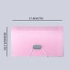 1PC A6 Mini Expanding File Folder-13 Cell Transparent Organ Bag,Ticket Pouch,Buckle Document Organizer for Office,Home & School