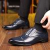 British Gentleman Designer New Men's Lace Up Brogues Oxford Shoes Male Luxury Formal Wedding Prom Dress Homecoming Footwear