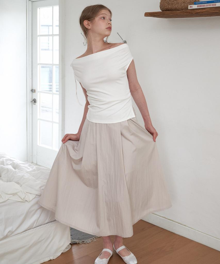 Peullobeu Half Flare Skirt_Be