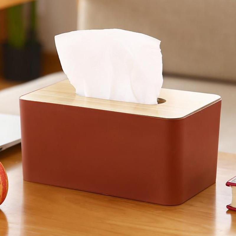 Holz-Taschentuchbox, Haushaltspapierbox, Restaurant, Wohnzimmer, Desktop-Taschentuch-Aufbewahrungsbox