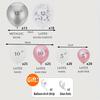 Lots Stock Fast Delivery 117pcs Silvery Pink Latex Balloons for Gender Reveal Baby Shower Birthday Wedding Decorations