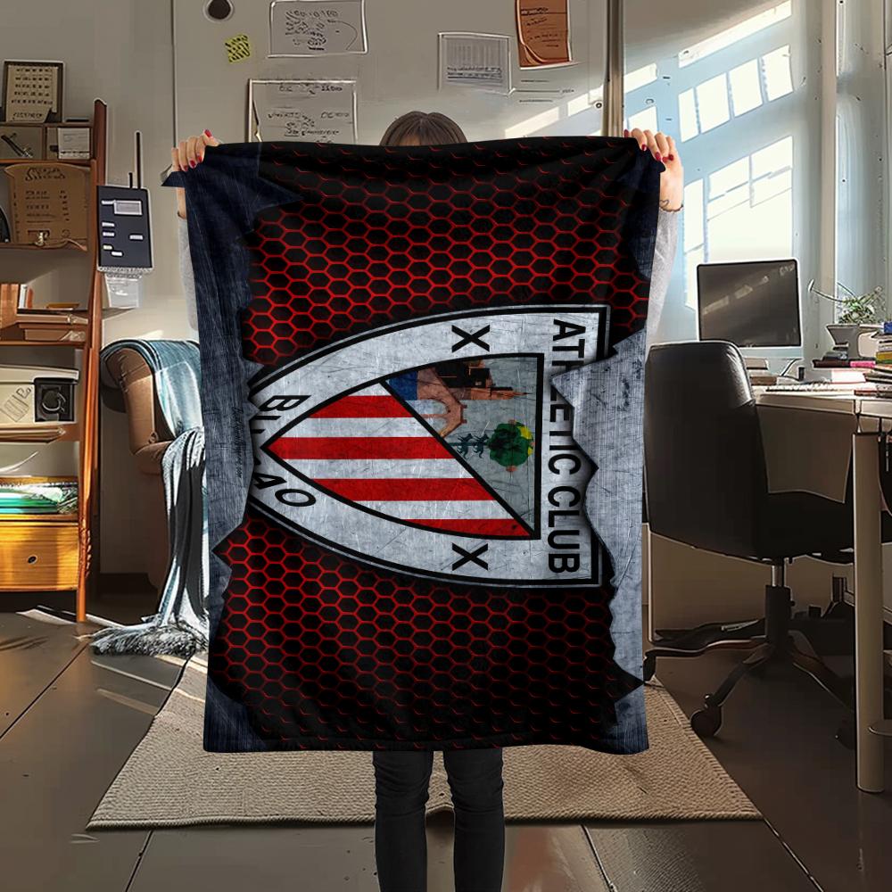 FootBall Club LOGO Print Flannel Blanket,High quality Comfortable for All Seasons,Home Decor,Warmth and Comfort,Perfect for Christmas Gifts
