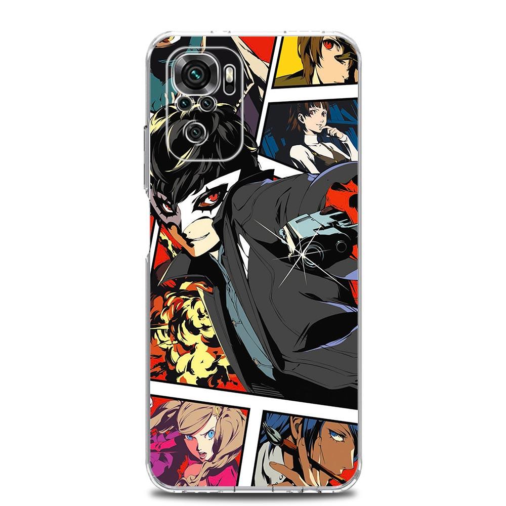 

Чехол для телефона Persona 5 с рисунком для Xiaomi Redmi Note 11 9S 9 8 10 Pro 7 8T 9C 9A 8A K40 Pro 11T 5G, мягкий силиконовый прозрачный чехол Redmi Note 10S