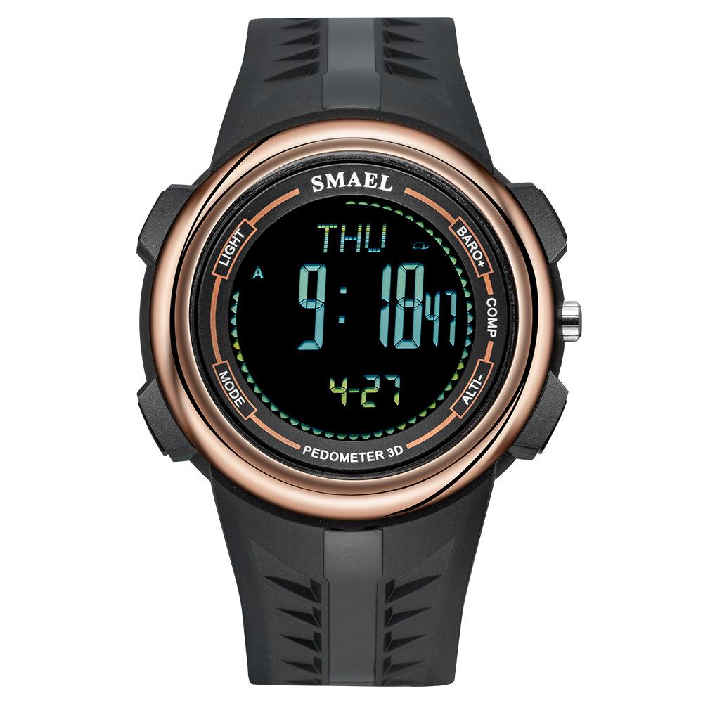 SMAEL Digital Watches Sports LED Wristwatches Men's 50m Waterproof Sport Watch Digital Light Stopwatch Military Watch Men
