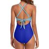 One-piece SSwimsuit for Women, European and American Backless Splicing Sexy Bikini Swimsuit