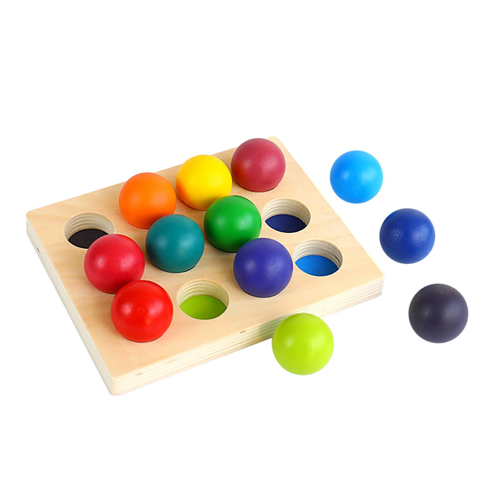 (H0826)Деревянная сортировочная доска для радужных шариков — фото 9