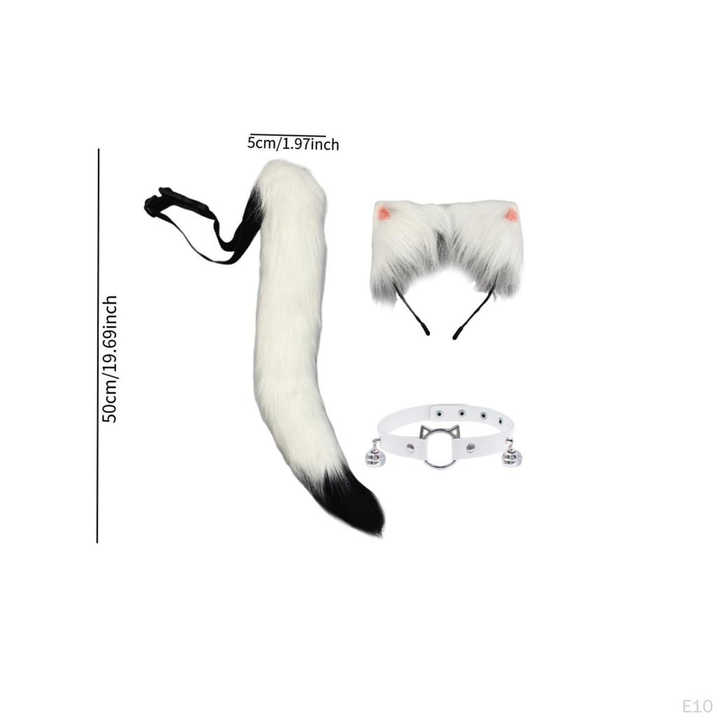 And Tail Set Ear Headband for Party Performance Fancy Dress
