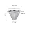 Colino per Caffè in Acciaio Inossidabile Facile da Pulire e Riutilizzabile Imbuto Doppio per Caffè Accessori per Caffè Strumenti per la Preparazione del Caffè