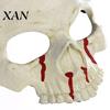 Lightweight PU Foam Skull Mask Halloween Skeleton Mask, Scary with Side Clip, Creepy Horror for Parties Haunted House Cosplay Masquerade Non-burdening