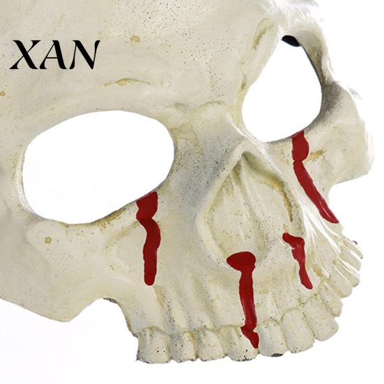 Lightweight PU Foam Skull Mask Halloween Skeleton Mask, Scary with Side Clip, Creepy Horror for Parties Haunted House Cosplay Masquerade Non-burdening