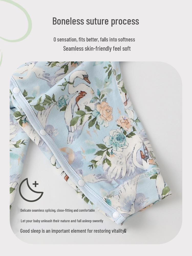 Unisex Baby Wool-Silk Romper: Warm, Padded Autumn-Winter Crawling Suit for Newborns