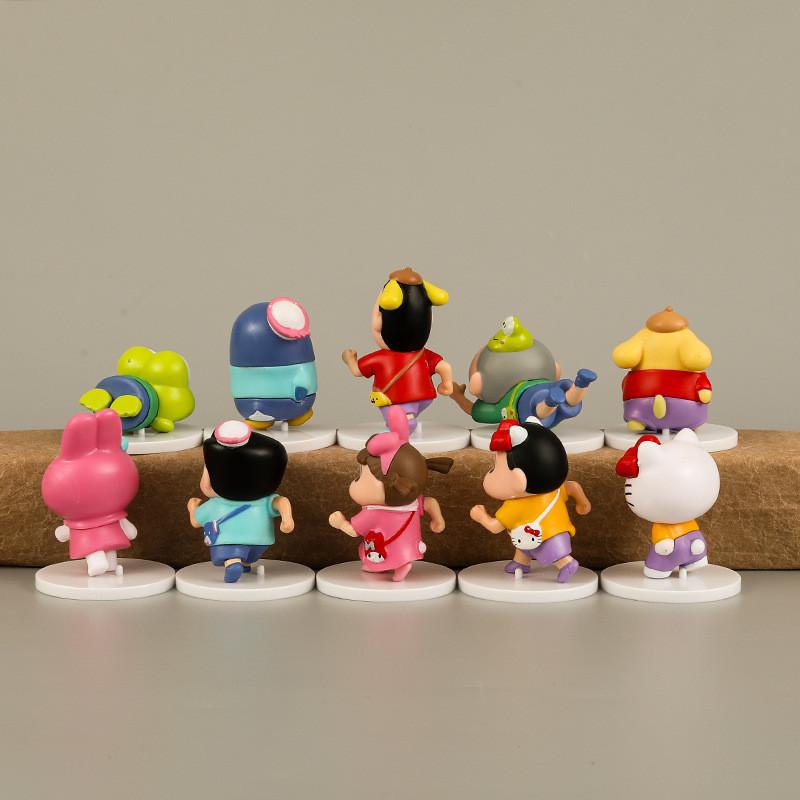 Adorable Pvc Anime Figures Set 10 Pieces Cute Character Collection For Fans