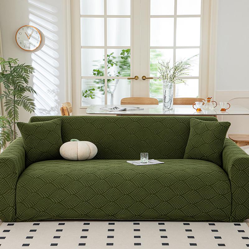 Stretch Thick Plush Jacquard L Shape Sofa Cover Slipcover Couch Protector Living Room Furniture Cover