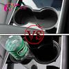 Color My Life Car Water Cup Holder Insert Organizer Ashtray Beverage Bottle Key Card Holder for Tesla Model 3 Model3 2016
