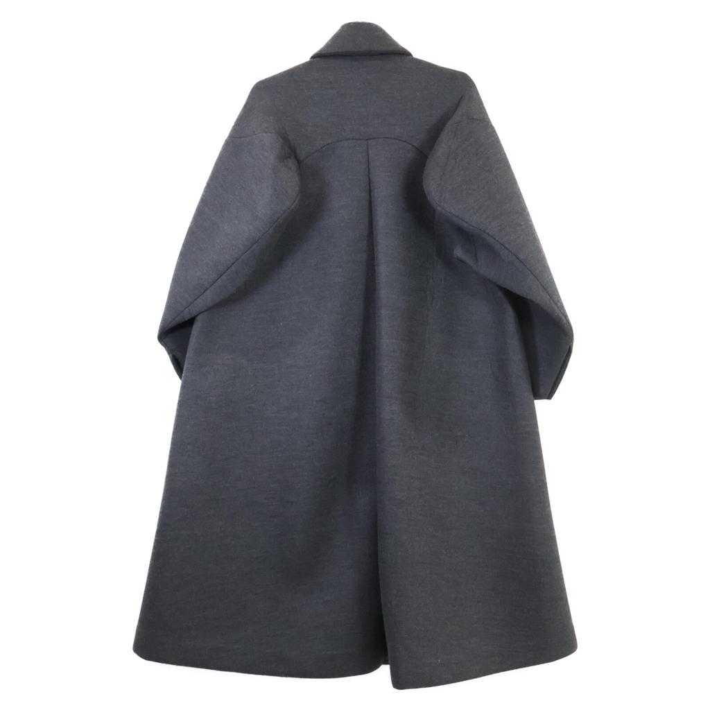 ENFOLD 22AW Grey Wool Bonding Soutien Collar Flare Coat Coat 36 grayUsed