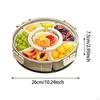 Appetizer Serving Box for Snacks with Round Compartments Treats
