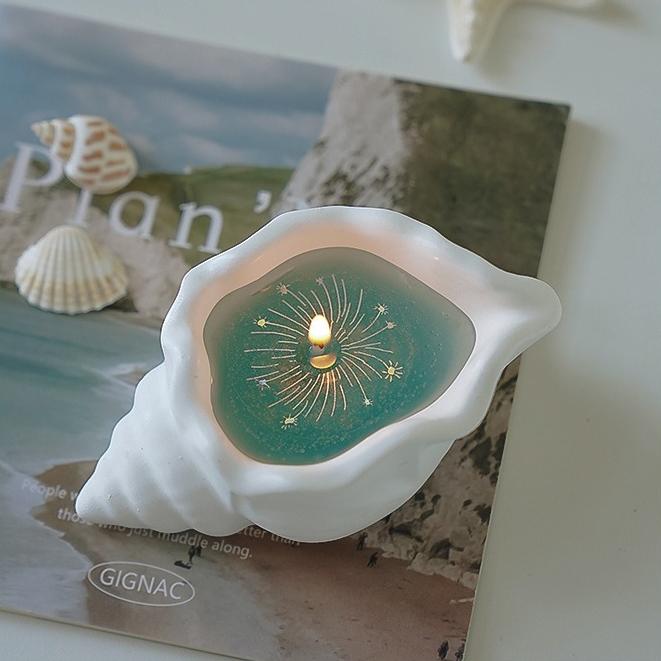 Conch Scented Candle Atmosphere Fragrance Handmade Creative Ornament Shell Modeling Wax